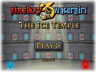 Fireboy and Watergirl in Ice Temple. Грати онлайн безкоштовно.