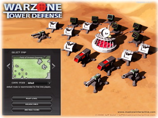 Warzone Tower Defense. Грати онлайн безкоштовно.